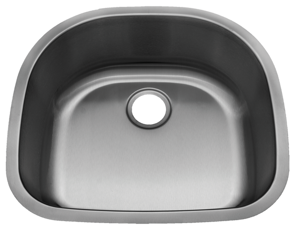 Stainless Steel Undermount Kitchen Sink Single Bowl D Shape 18 gauge or 16 gauge