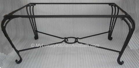 TUG OF WAR Design - Wrought Iron Table Base Handmade for Coffee Tables, Dining Table, etc (Various Sizes, #TBAS_TUGOFWAR)